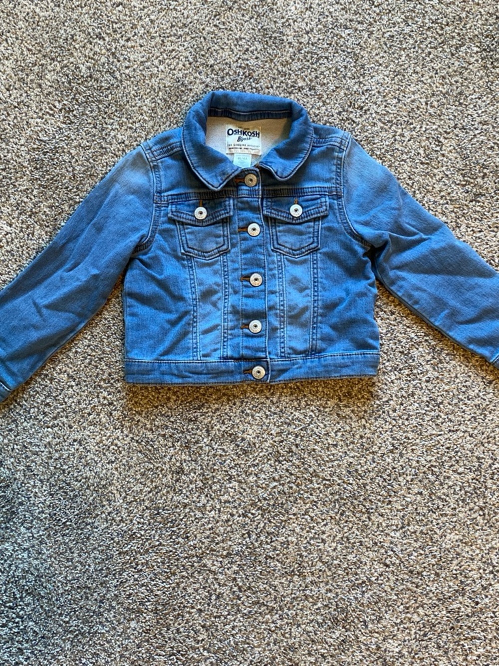 OshKosh B'gosh Classic Blue Cotton Denim Jacket for Kids